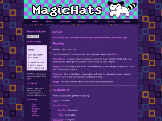 links screenshot