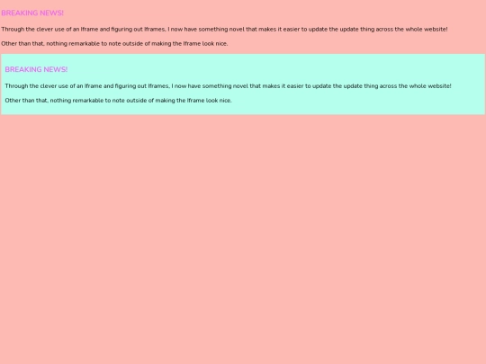 testing/TestUpdates screenshot