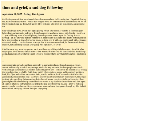blog/timedog screenshot