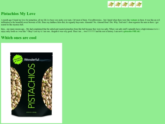 shrines/pistachios screenshot