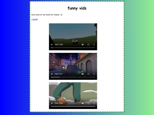 videos screenshot