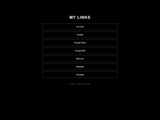 Homepagelinks screenshot