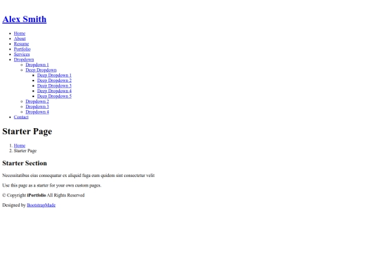 starter-page screenshot