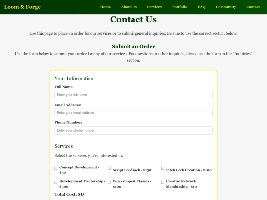 contact screenshot