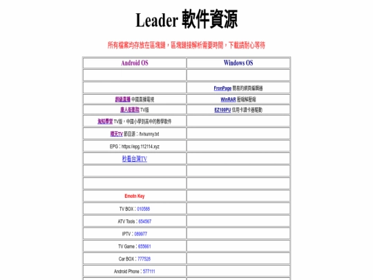 index screenshot