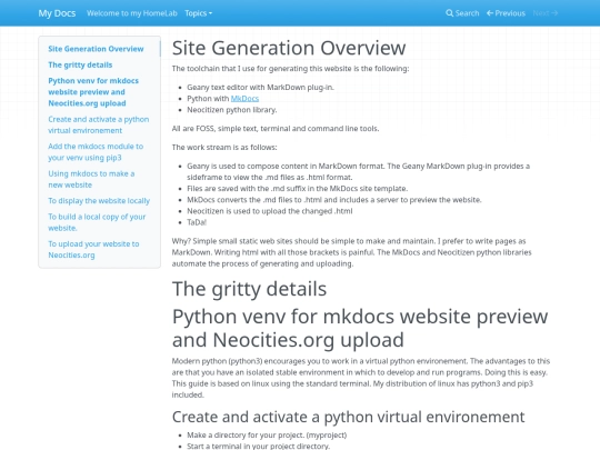 topics/website screenshot
