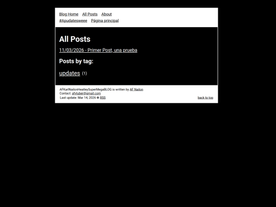 Bloggy/info/all_posts screenshot