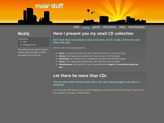 Moar Stuff/Music screenshot