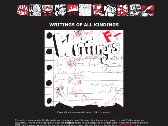 writings screenshot