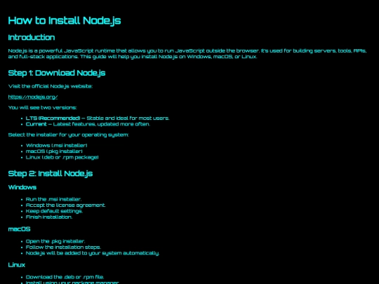 HowtoInstallNodeJS screenshot