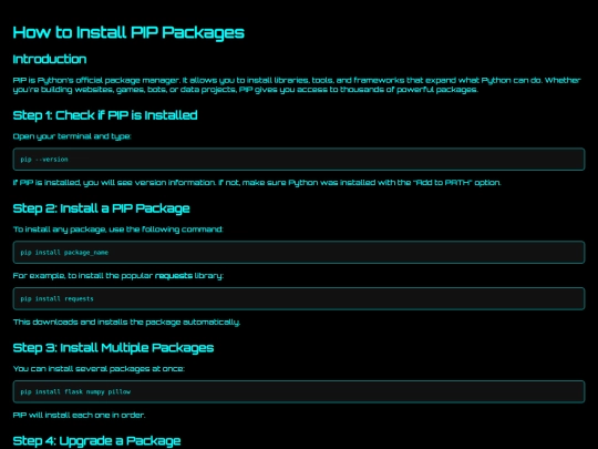 HowtoInstallPIPPackages screenshot