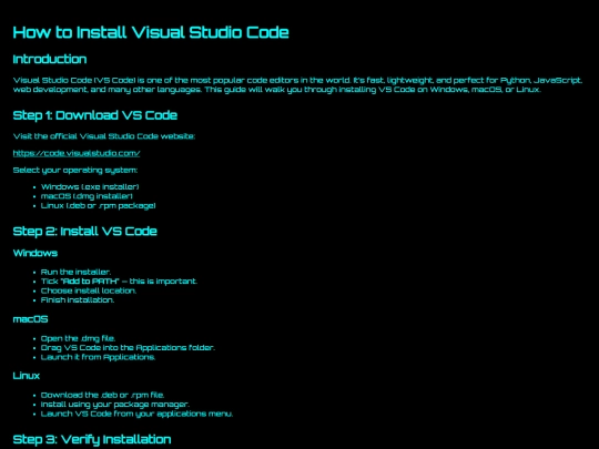 HowtoInstallVSCode screenshot