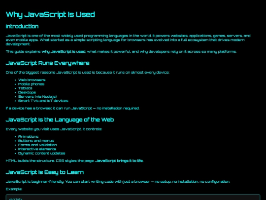 WhyJavaScriptIsUsed screenshot