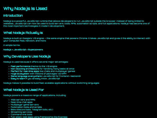 WhyUseNodeJS screenshot