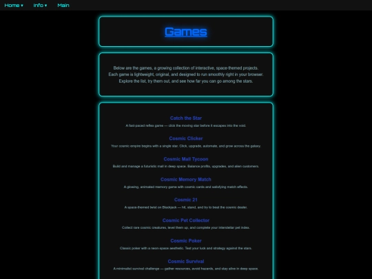 games screenshot