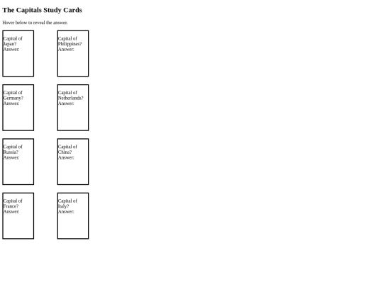 Animation/reviewcards screenshot