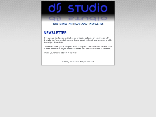 newsletter screenshot
