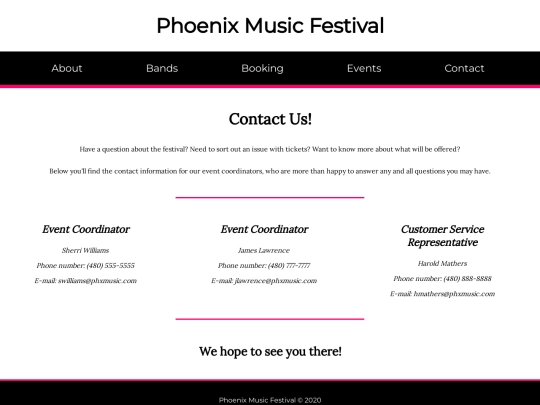 contact screenshot