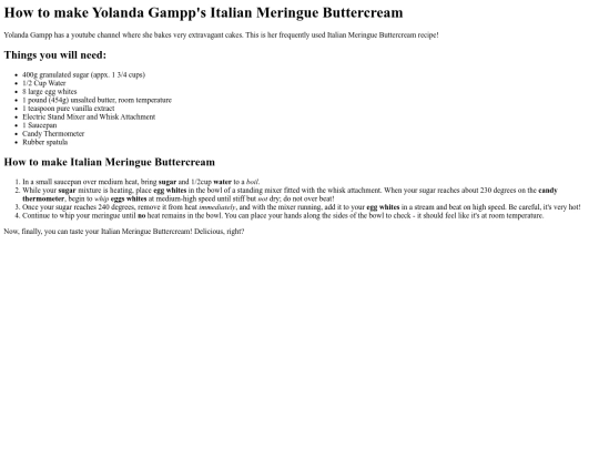 italian meringue buttercream screenshot