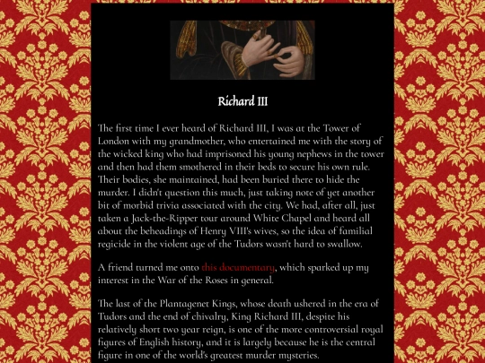 shrines/richardiii/home screenshot
