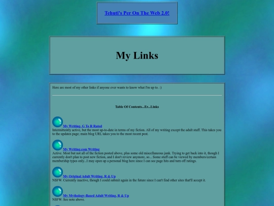 links screenshot