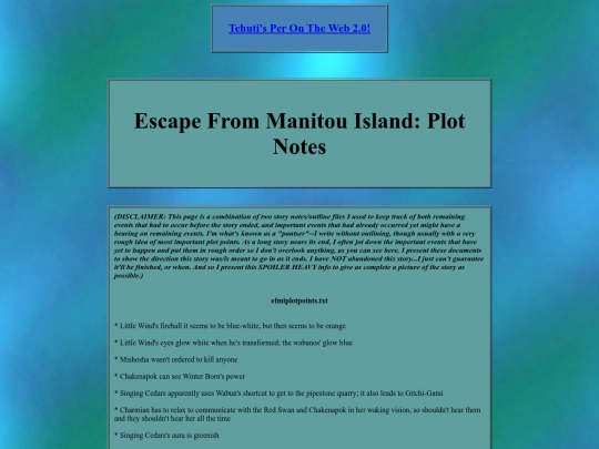 manitouisland/efmi/efminotes screenshot