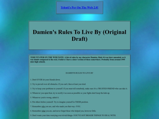 misc/childhood/damiensrulestolivebyoriginaldraft screenshot