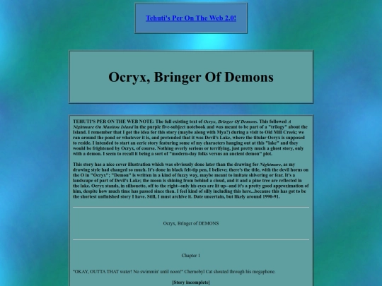 misc/childhood/ocryxbringerofdemons screenshot