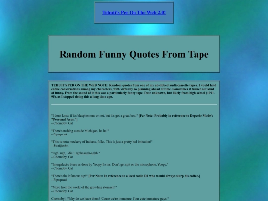 misc/childhood/randomfunnyquotesfromtape screenshot