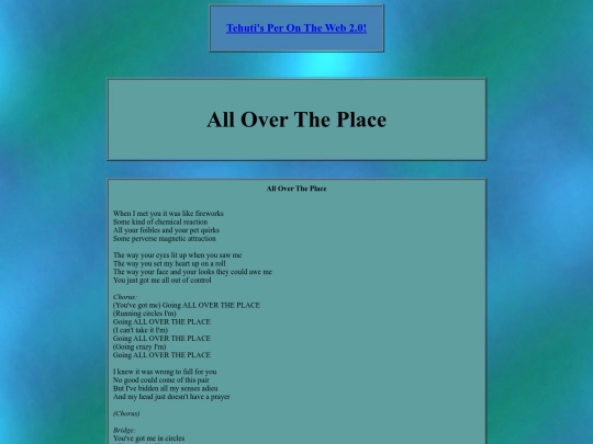 misc/lyrics/allovertheplace screenshot