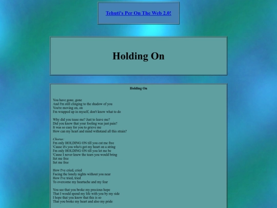 misc/lyrics/holdingon screenshot