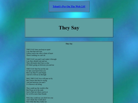 misc/lyrics/theysay screenshot