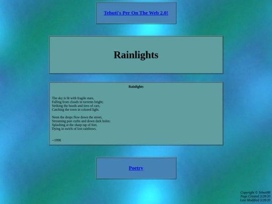 misc/poetry/rainlights screenshot