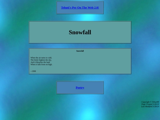 misc/poetry/snowfall screenshot
