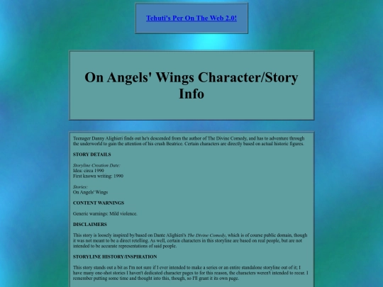 storyinfo/childhoodinfo/angelswingsinfo screenshot