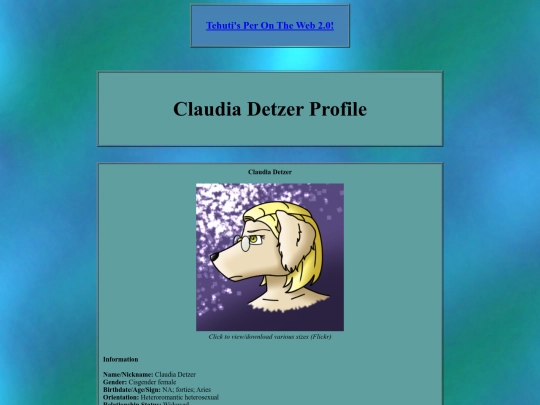 storyinfo/tratsinfo/charinfo/profiles/detzerclaudiaprof screenshot