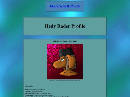 storyinfo/tratsinfo/charinfo/profiles/raderhedyprof screenshot
