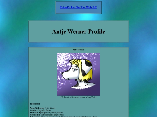 storyinfo/tratsinfo/charinfo/profiles/wernerantjeprof screenshot