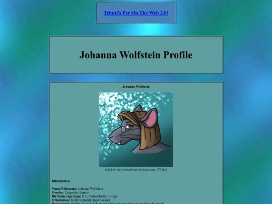 storyinfo/tratsinfo/charinfo/profiles/wolfsteinjohannaprof screenshot