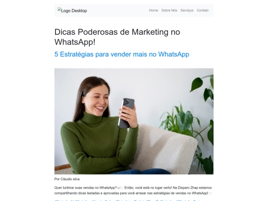 artigos/5estratergias-para-vender-mais-no-whatsapp screenshot