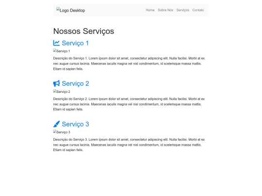 servicos screenshot