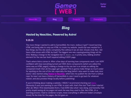 blog screenshot