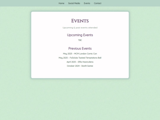 Events.index screenshot