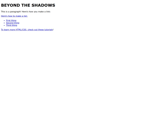 index screenshot