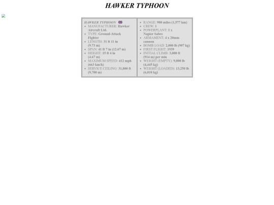hardware/aircraft/Hawker_Typhoon screenshot