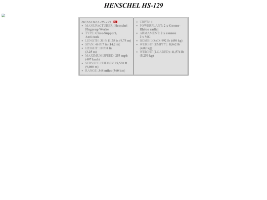 hardware/aircraft/Henschel_Hs-129 screenshot