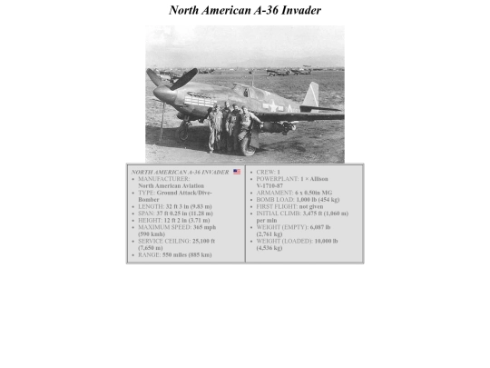 hardware/aircraft/North_American_A-36_Invader screenshot