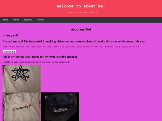 aboutme screenshot
