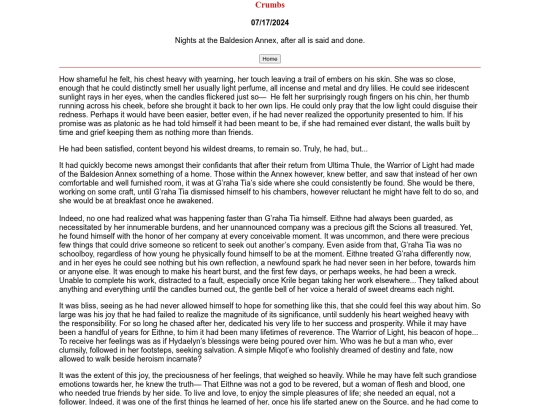 lit/crumbs/oneshot screenshot