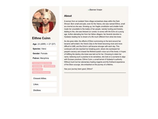 profiles/eithne screenshot
